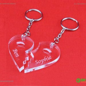 Laser Acrylic Keychain UV Printing