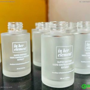 Glass Frosted Bottle