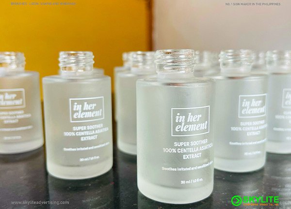 Glass Frosted Bottle