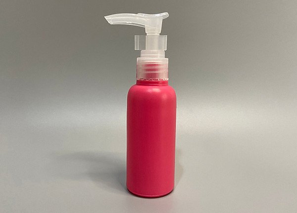 60ml HDPE Bullet Red with Lotion Pump